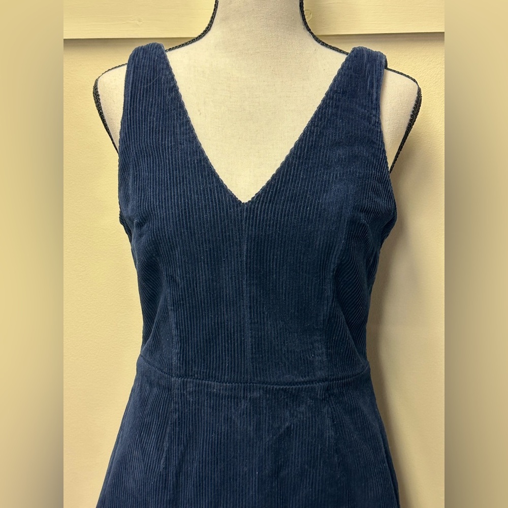 Top shop corduroy dress navy size 2